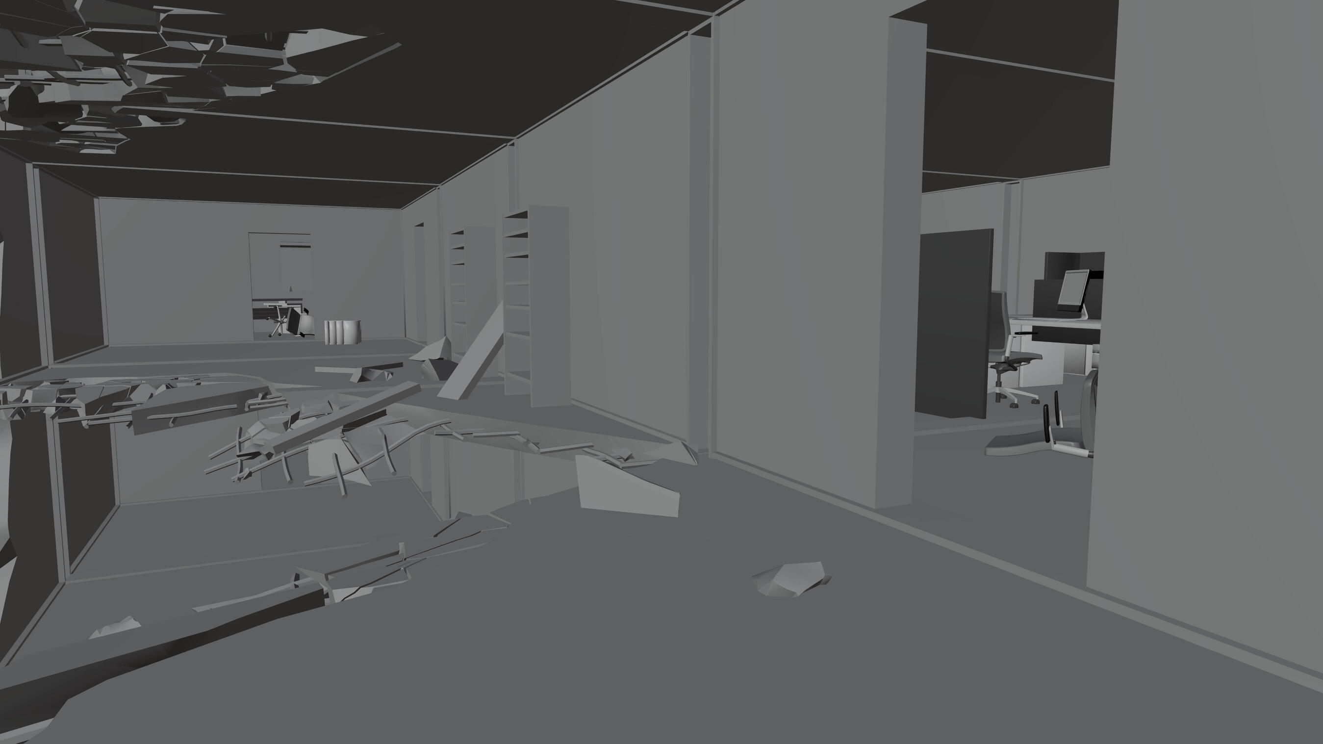 Destroyed Office
